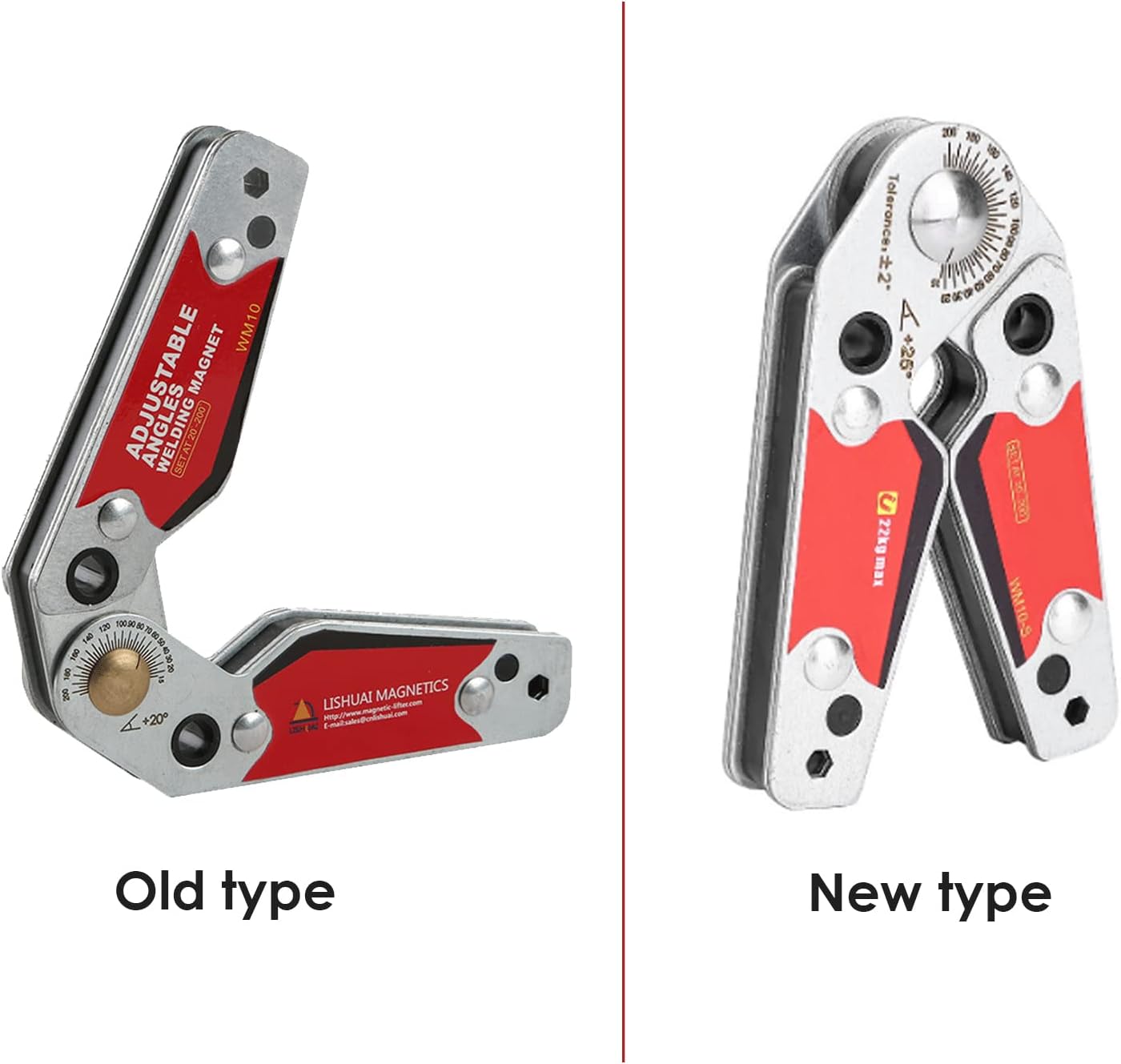 Welding Magnetic Holder, Adjustable Angle(20°~200°) Welding Magnet, Welding Clamp Holder, with Hex Wrench, Welding Magnet Set, Multi-angle Welding Magnet, Welder Tool Accessories