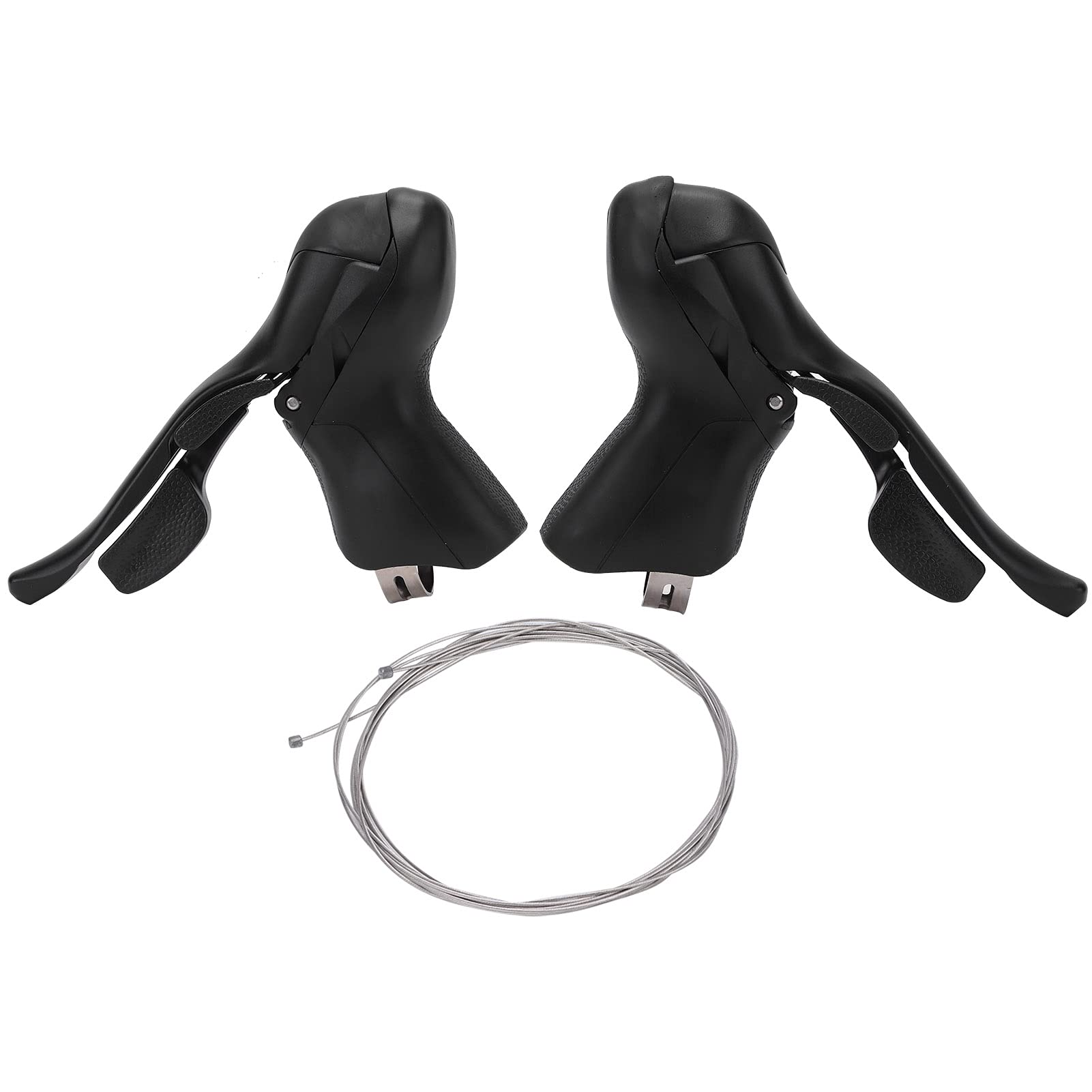 Palanca de Freno de Bicicleta de Aleación de Aluminio Duradera, de Freno Portátil para Ciclistas, 1 par, Tamaño 170x115mm (2 * 7 velocidades)