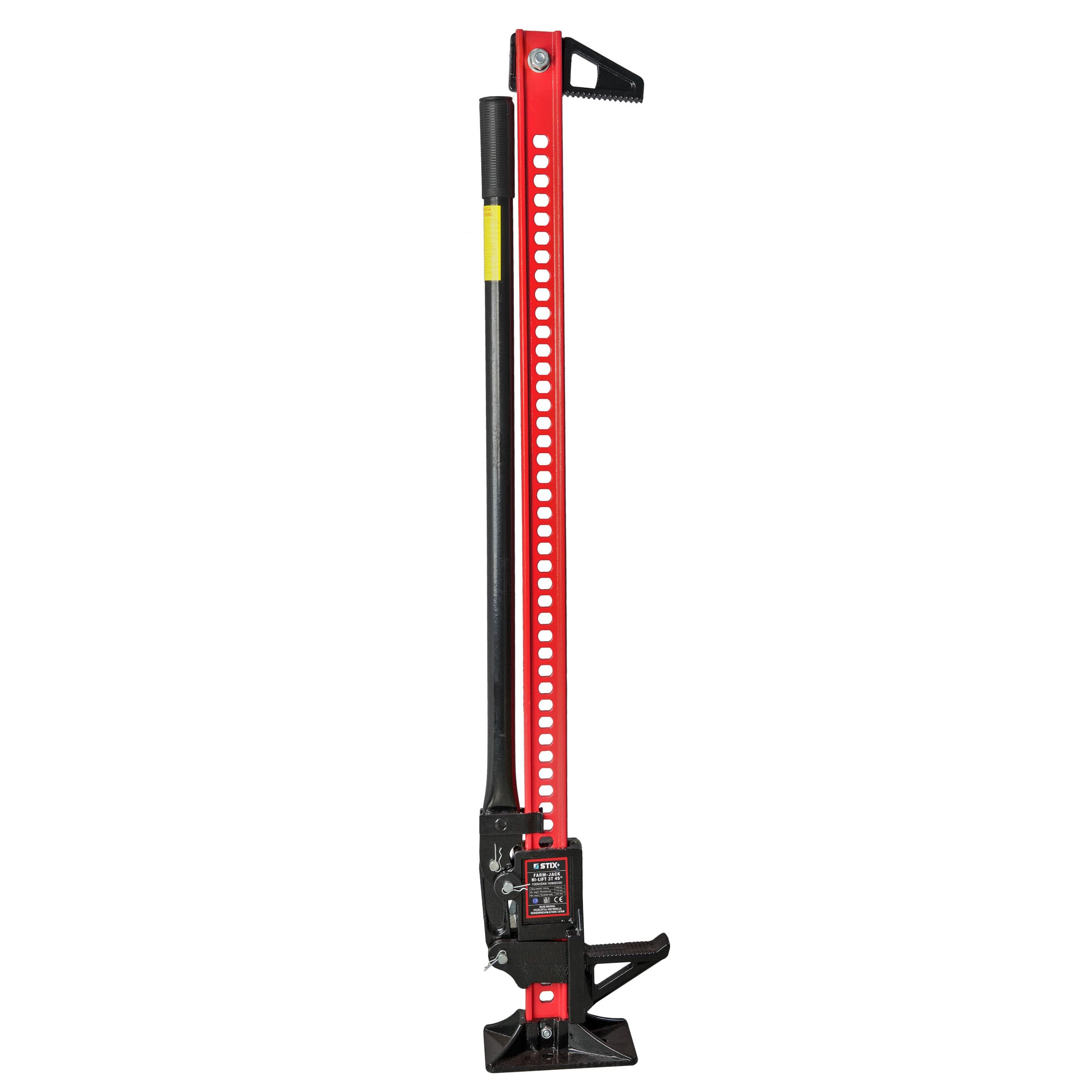 STIX Hi-Lift Cric Off-Road 3T, Hauteur de Levage Jusqu'à 97 cm, pour 4x4, SUV, ATV, Tracteur, Charge Maximale 3 Tonnes