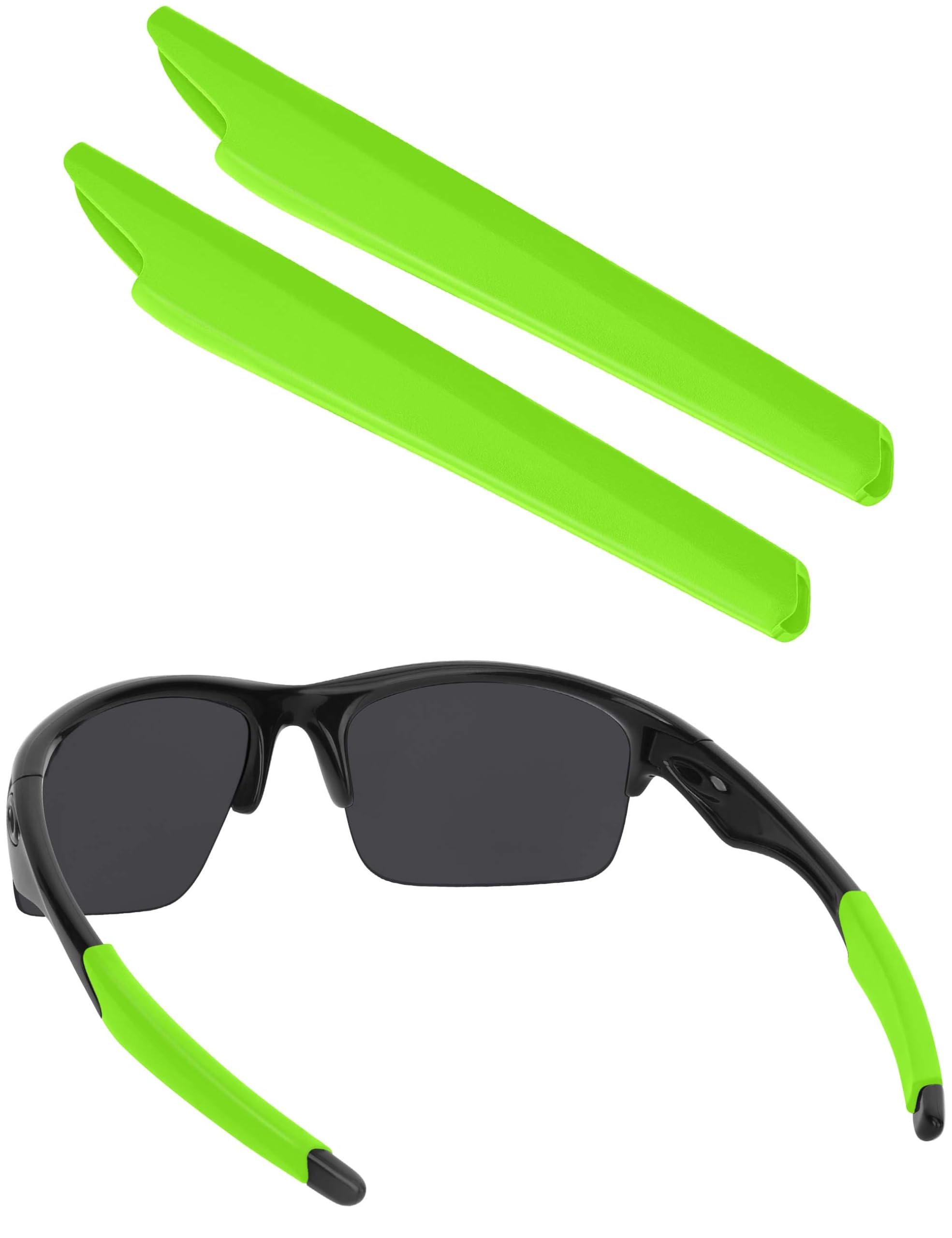 BLAZERBUCK Replacement Temple Sleeves Ear Socks for Oakley Bottle Rocket OO9164 Sunglass - Green