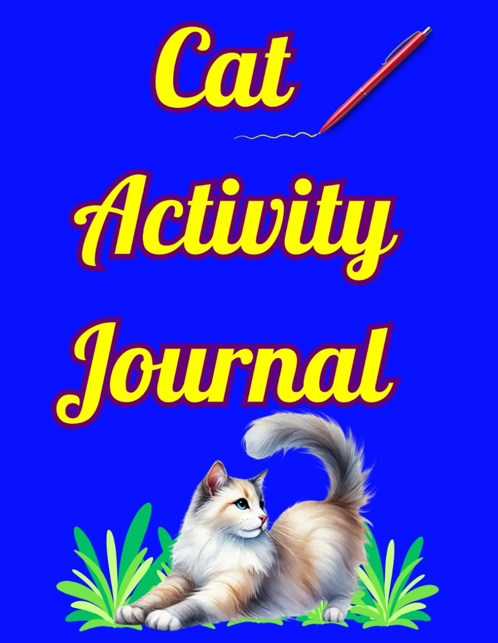 Cat Activiti Journal: Record & Track Diet, Treatment, Health, Behavior, Visits, Vet. Monitor & Check. Perfect for Cat Owners. Paperback – 18 Aug. 2024