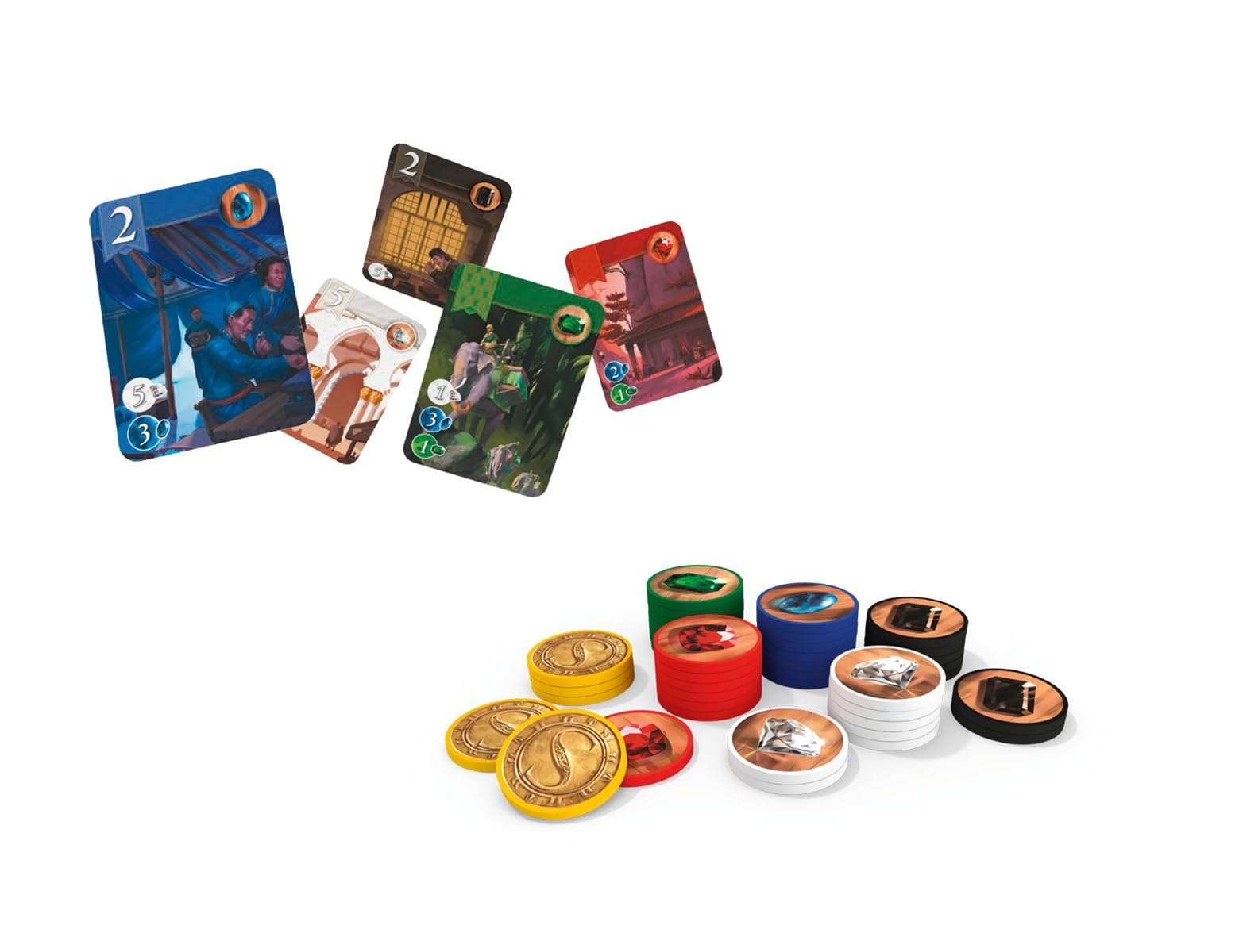 Asmodee, UNbox Now, Splendor, Grundspiel, Familienspiel, Nominiert zum Spiel des Jahres 2014, 2-4 Spieler, Ab 10+ Jahren, 30 Minuten, Deutsch