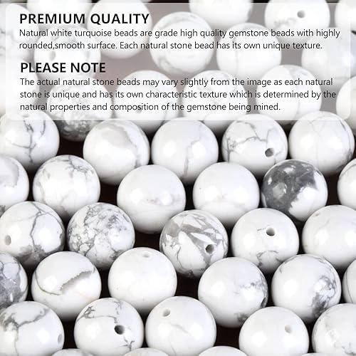 Miniatura 8 de 100 cuentas redondas sueltas de cuarzo ahumado natural de 0.315 pulgadas para hacer joyas, collares, pulseras