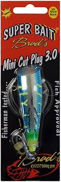 Brad's Killer Fishing Gear Super Bait Cut Plug and Mini Cut Plug, Double Pack, Seahawk, 4-inch - two pack (TPSCP-16)