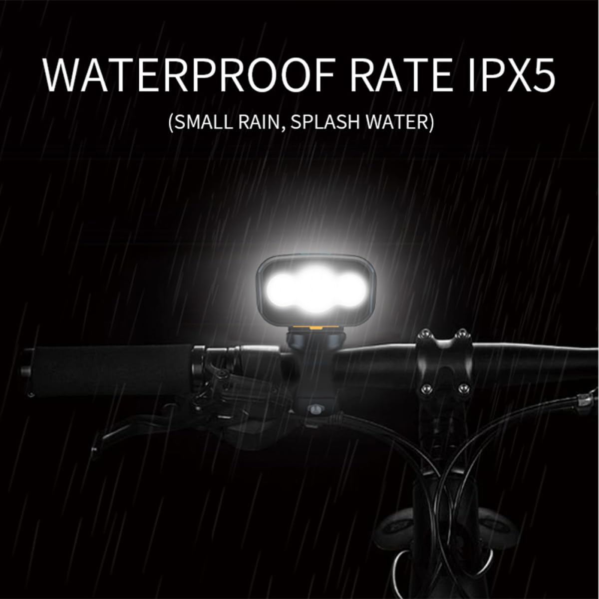 SUPVOX Luci Bicicletta LED Ricaricabili USB Batteria 2400mah Impermeabili Ipx5 in Silicone e PC Facili da Installare per Illuminazione Anteriore e Posteriore