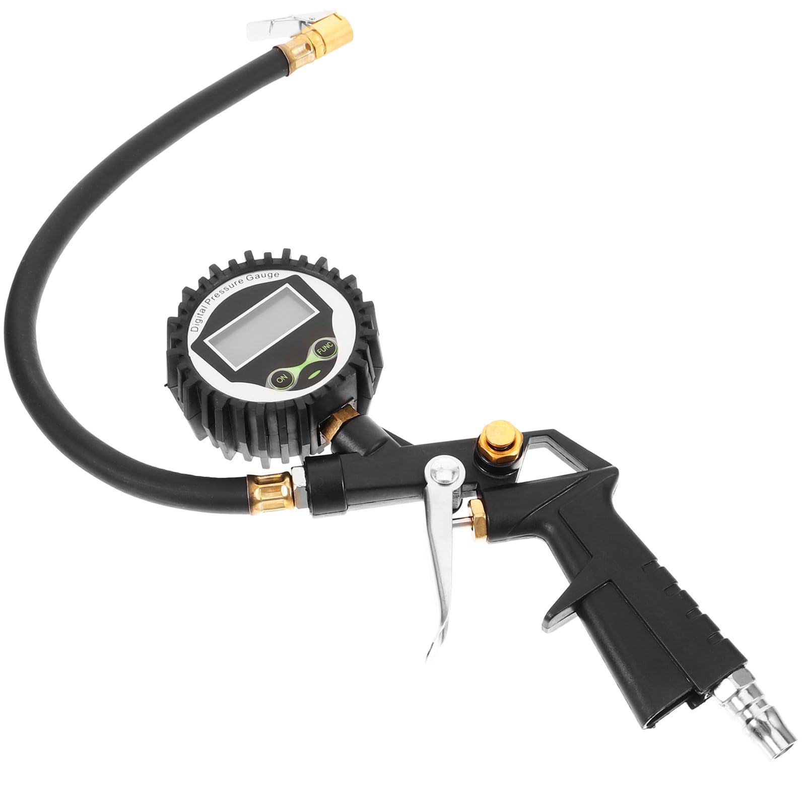 HEMOTON Manómetro Digital de Presión para Neumáticos de 60 Psi Resistente Trabajo Pesado Mano para Coches y Camiones