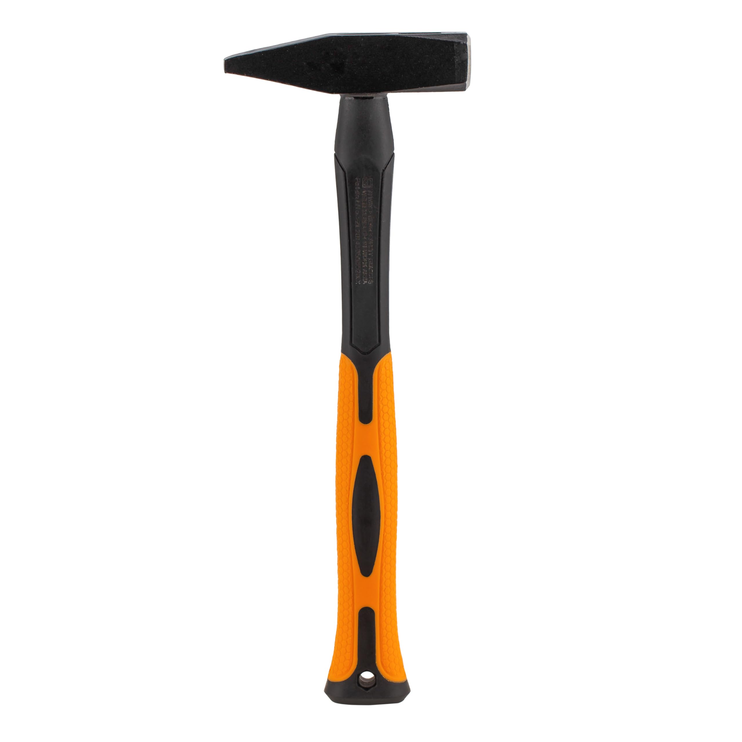 Mivos Martello da Fabbro 500 g - Tipo Tedesco - Martello da Banco con Testa Forgiata in Acciaio e Manico in Fibra di Vetro - Martello da Meccanico con Manico Ergonomico Antiscivolo