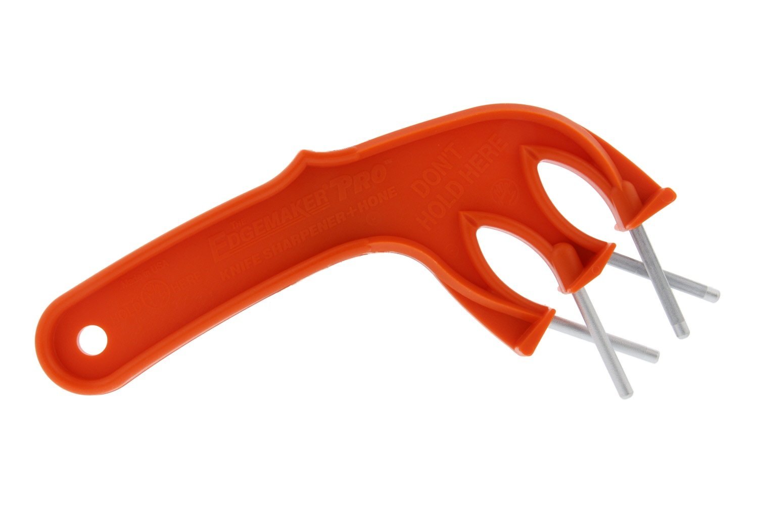 The Edgemaker Knife Sharpener Pro 331- Perfect for Sharpening Honing any Blade Durable Safe Easy to Use- Orange