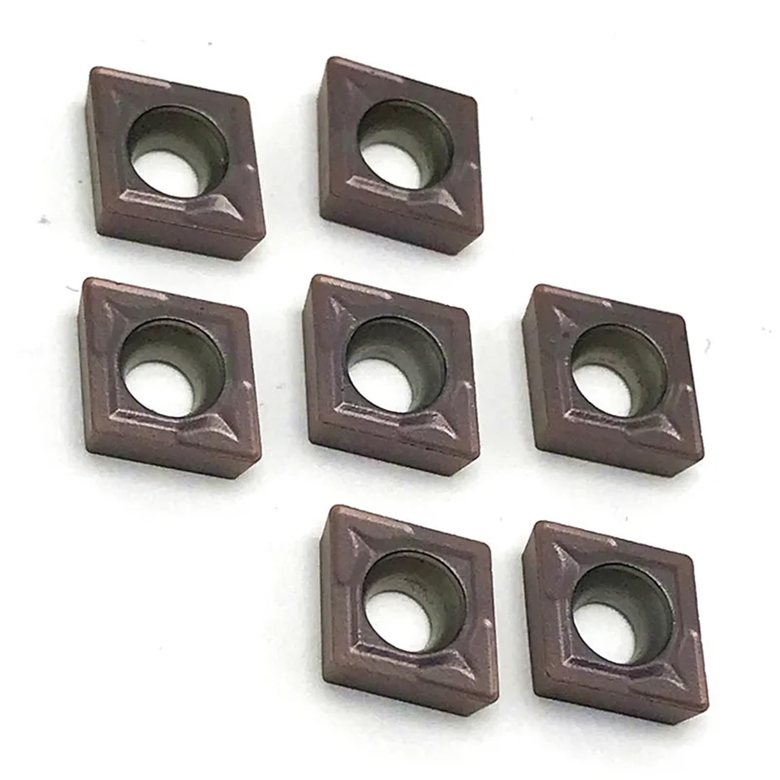 Lot de 10 plaquettes de tournage en carbure CCMT060204 VP15TF, outil de tournage interne CNC CCMT 060204, plaquettes de tournage CNC,Têtes de coupe en alliage