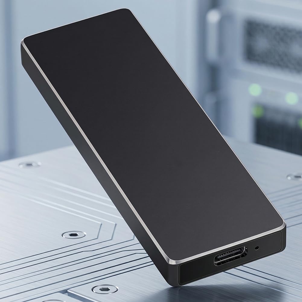 64GB Portable SSD External Hard Drive, High Capacity External Storage for Photos Videos, USB 3.1 Type-C Interface, Black