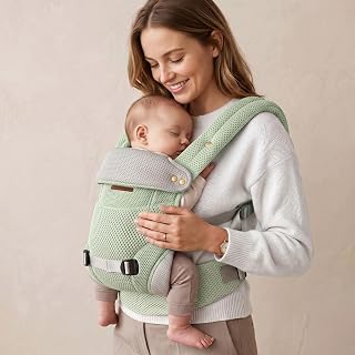 StarAndDaisy Baby Carrier for 0 to 3 Year Baby Carrying Bag/Carrier for new Born with 2 Carry Positions Front & Back Baby Carrying Bag with Breathable Fabric, M Shape Support (Green)