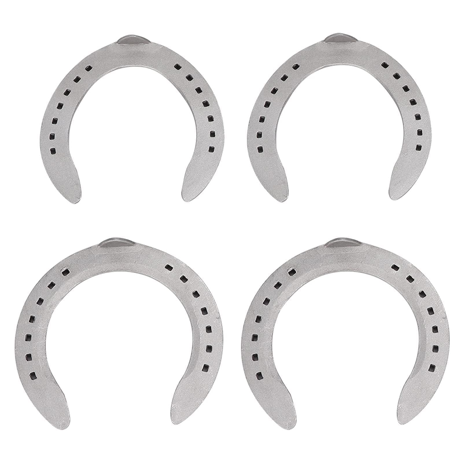 Zerodis Fer à Cheval en Alliage d'Aluminium, Kit de 4 Pièces, Antidérapant, Résistant à l'usure, pour Courses de Chevaux et Équitation