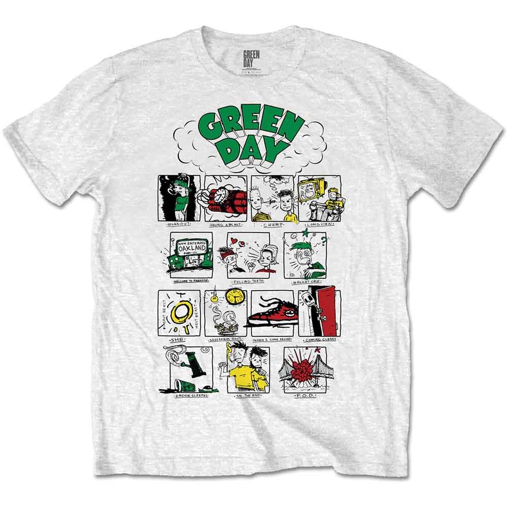 Green Day Men's Dookie Collage T-shirt White