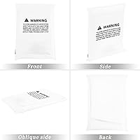 Vista 8 de Pesonlook Paquete de 6 manteles blancos para mesas rectangulares de 8 pies, mantel rectangular de 60 x 126 pulgadas, manteles de poliéster lavables