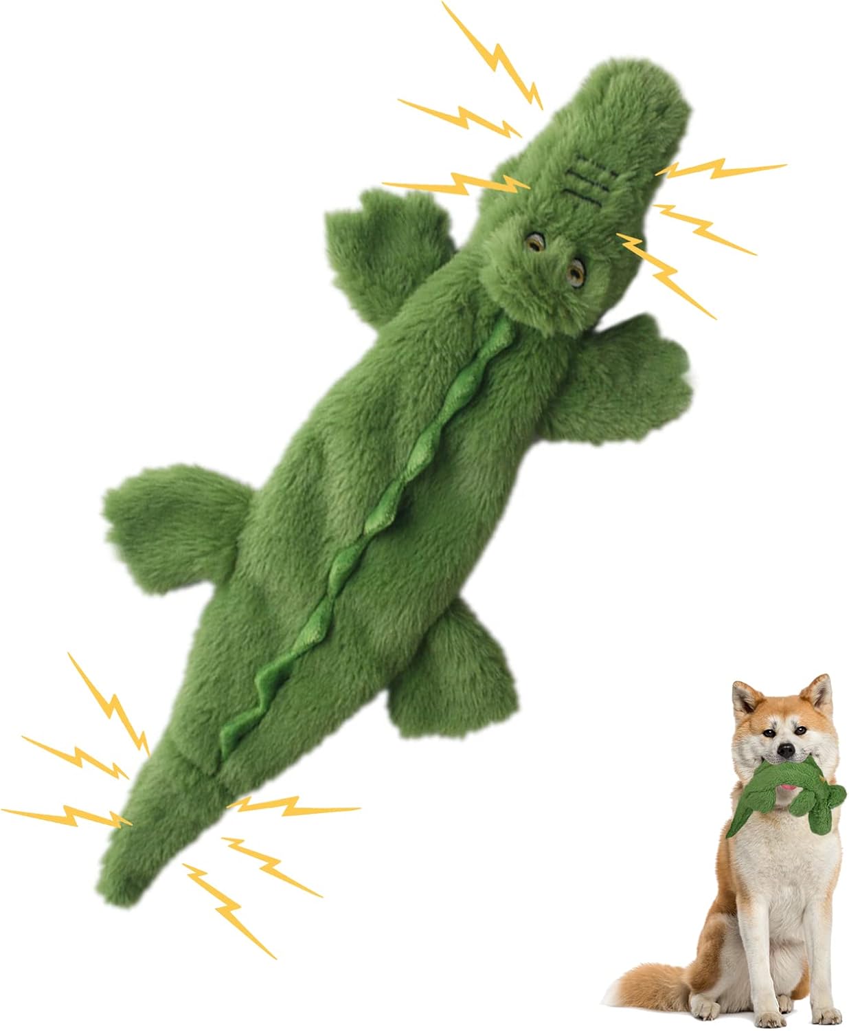 NiCoLa Squeak Dog Toys, Plush Dog Chew Toys for Teeth Cleaning, No