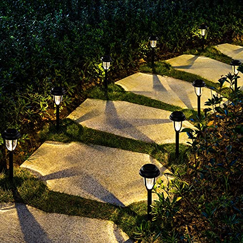 GIGALUMI 8 Pack Solar Lights Outdoor Waterproof, Solar Lights for Outside, Solar Garden Lights for Patio, Yard, Walkway, Lawn. (Warm White) by GIGALUMI - Image 3