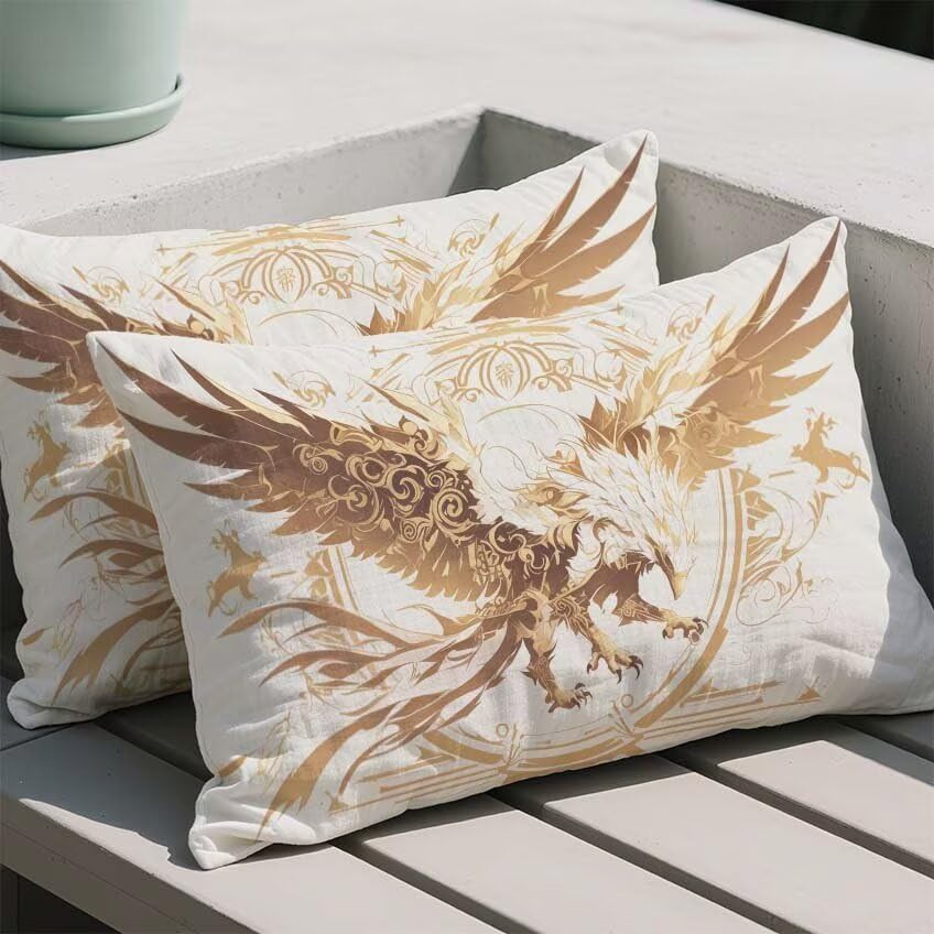 Pillow case gift M-539 housse de coussin dorée pour un cadeau unique - 2