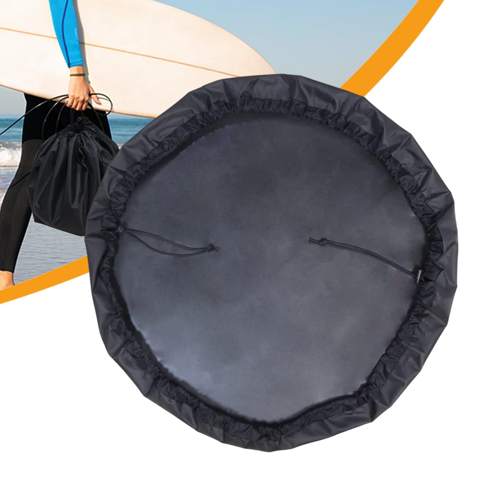 Cambiador de bolsa para esterilla – resistente al agua, alfombrilla de cambio | Alfombrilla portátil con bolsa para equipos húmedos a prueba de arena para playa, piscina, deportes acuáticos