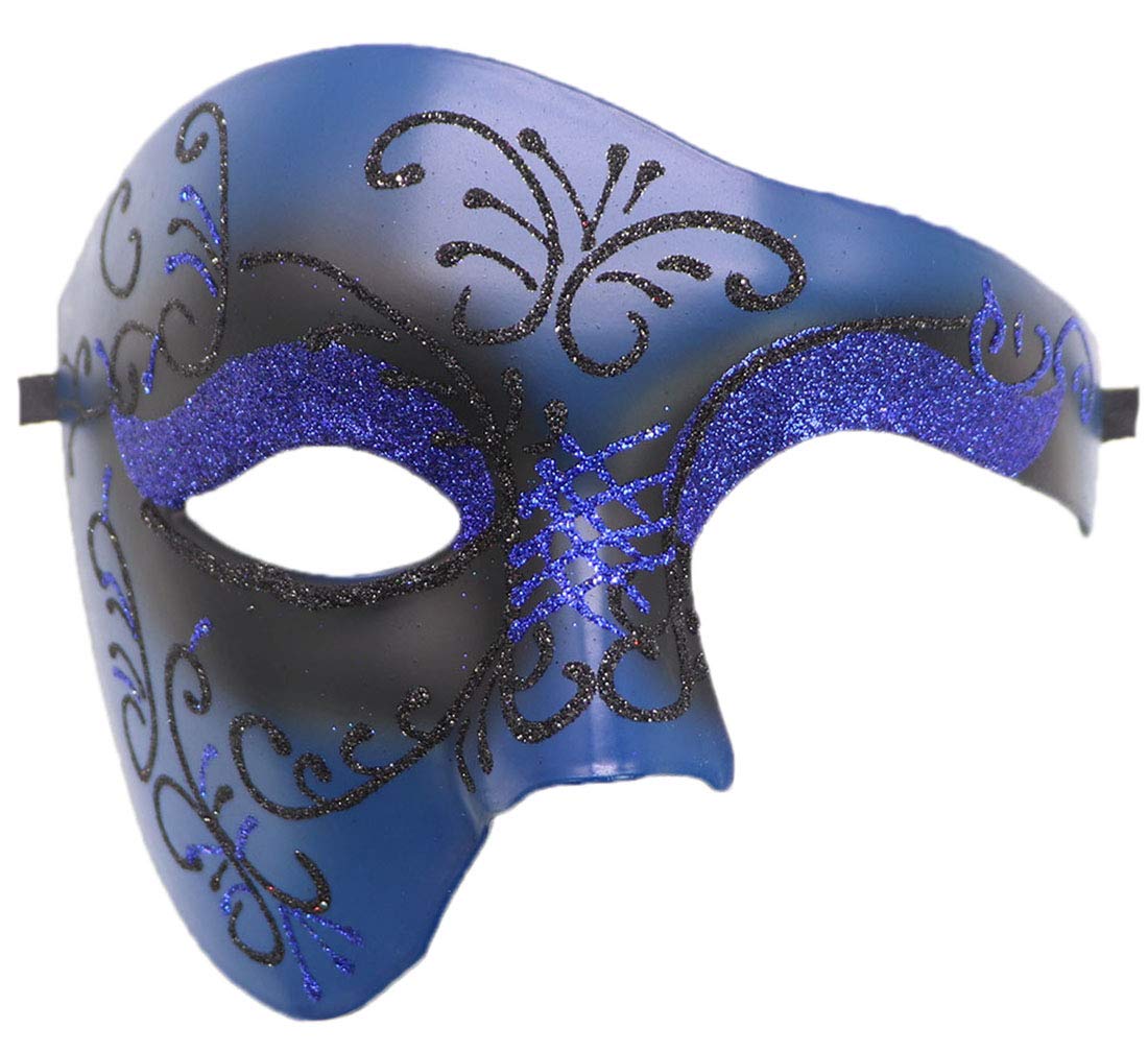 Coolwife Masquerade Mask Vintage Phantom Of The Opera One Eyed Half Face Costume