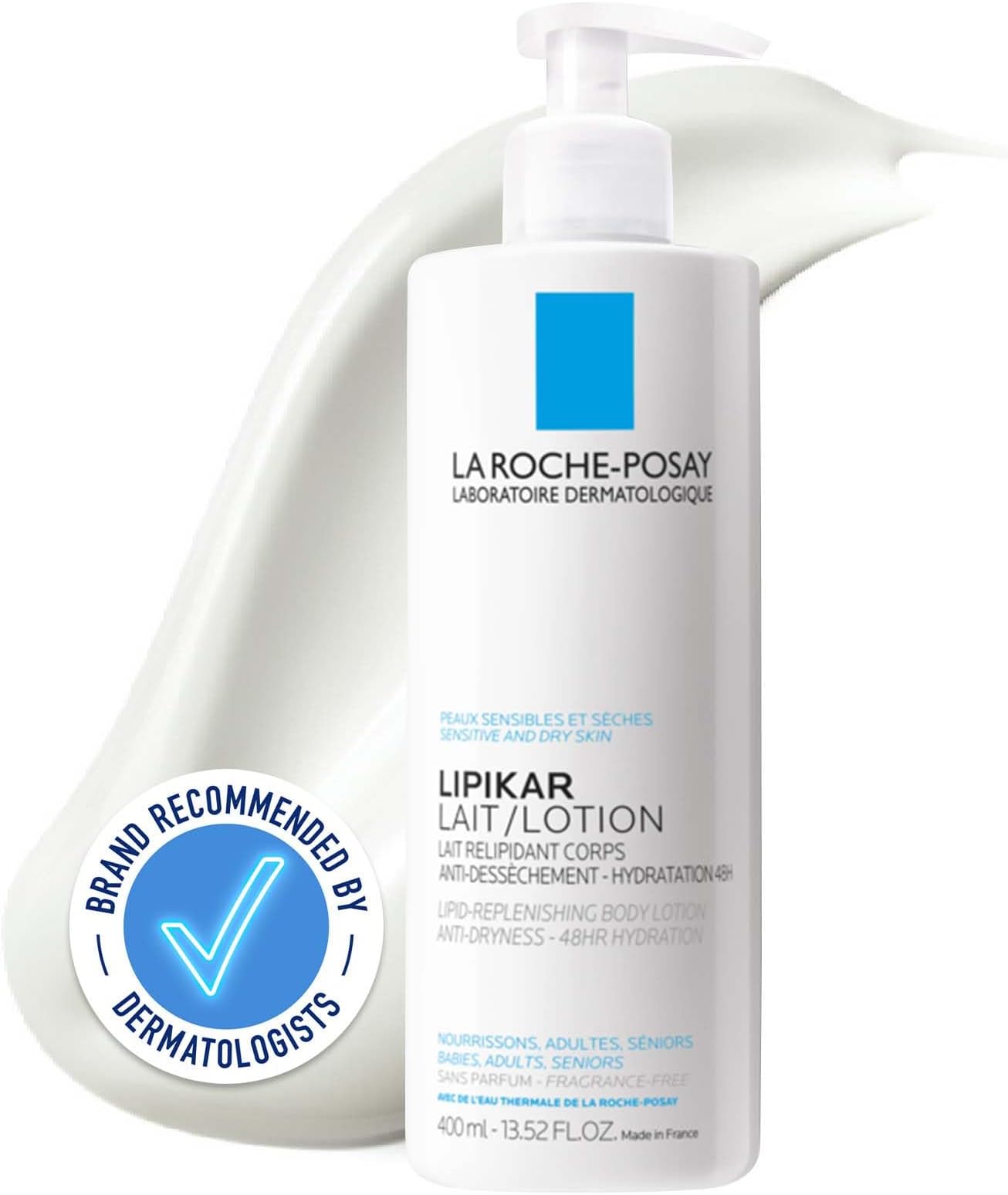 Lipikar Lait Lipid-Replenishing Anti-Dryness Body Milk 400ml