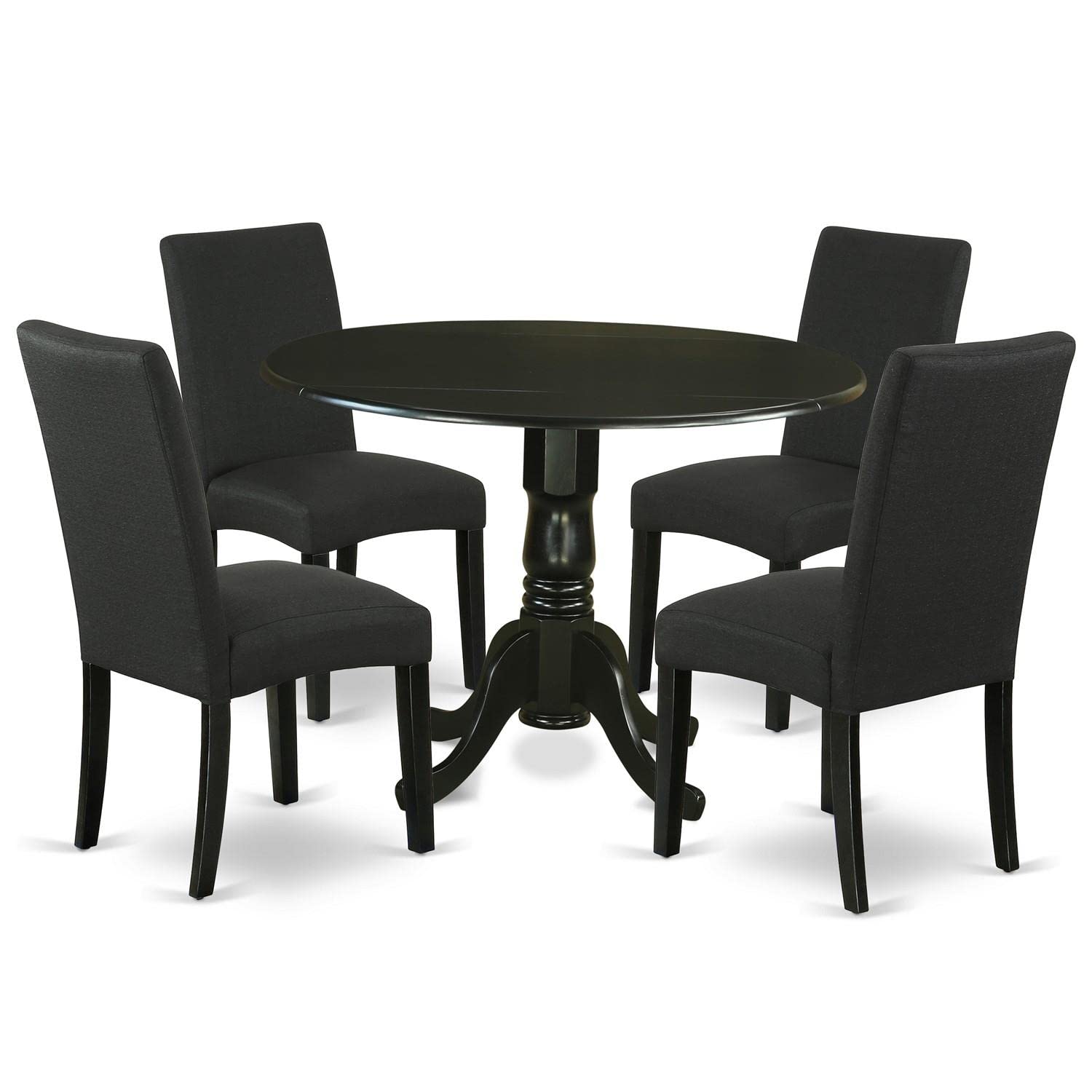 East West 3-teilige Möbelgruppe In Schwarz & Cherry – Klassisches Design Mit Modernem Twist