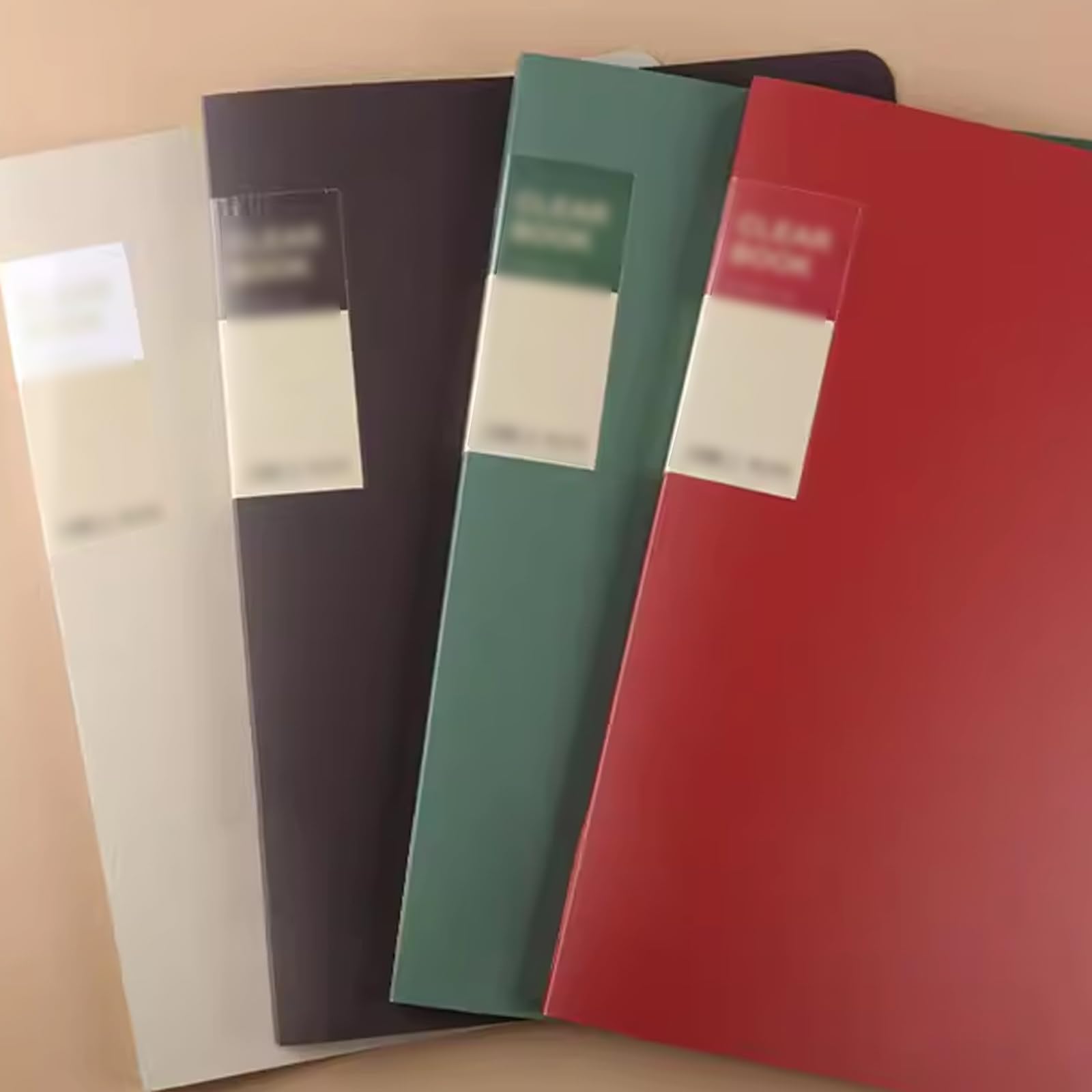 Carpetas, Carpeta A3 con 30 fundas de plástico, paquete 2, multicolor(Bruin)