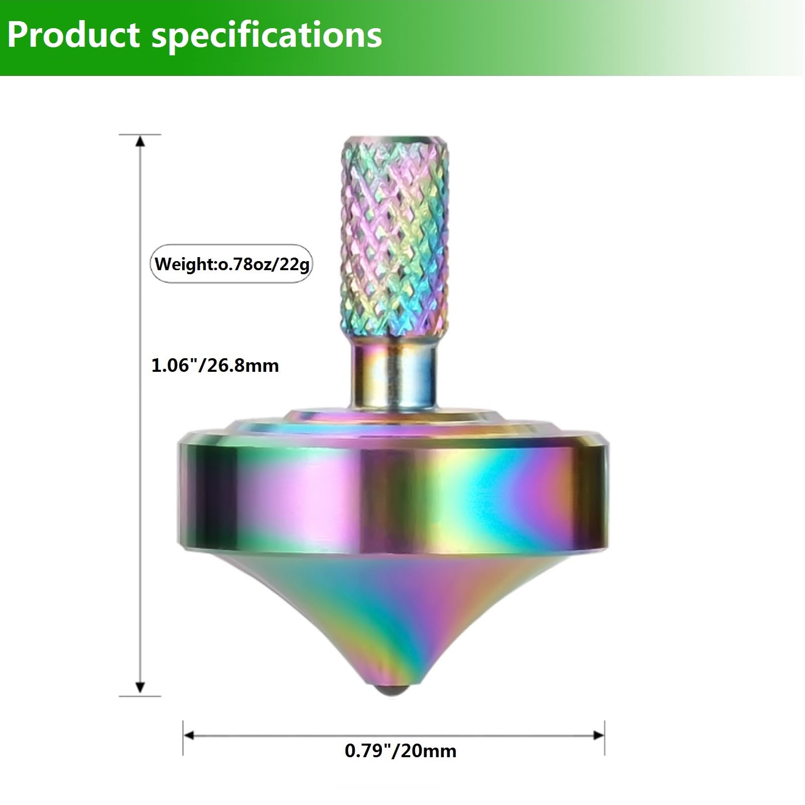 Precision metal spinning top, perfect balance, long rotation time easily exceeding 10 minutes - Image 2