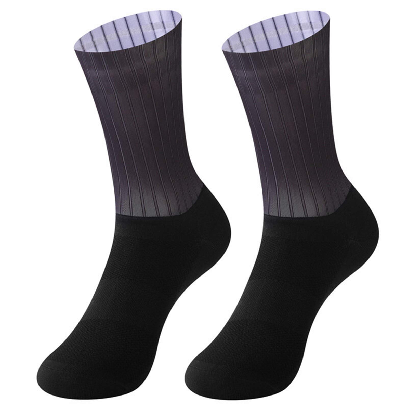 Calcetines sin Fisuras Antideslizante Ciclismo Calcetines de Bicicleta Calcetines al Aire Libre Carreras de Bicicleta compresión Deporte Calcetines Corriendo Calcetines