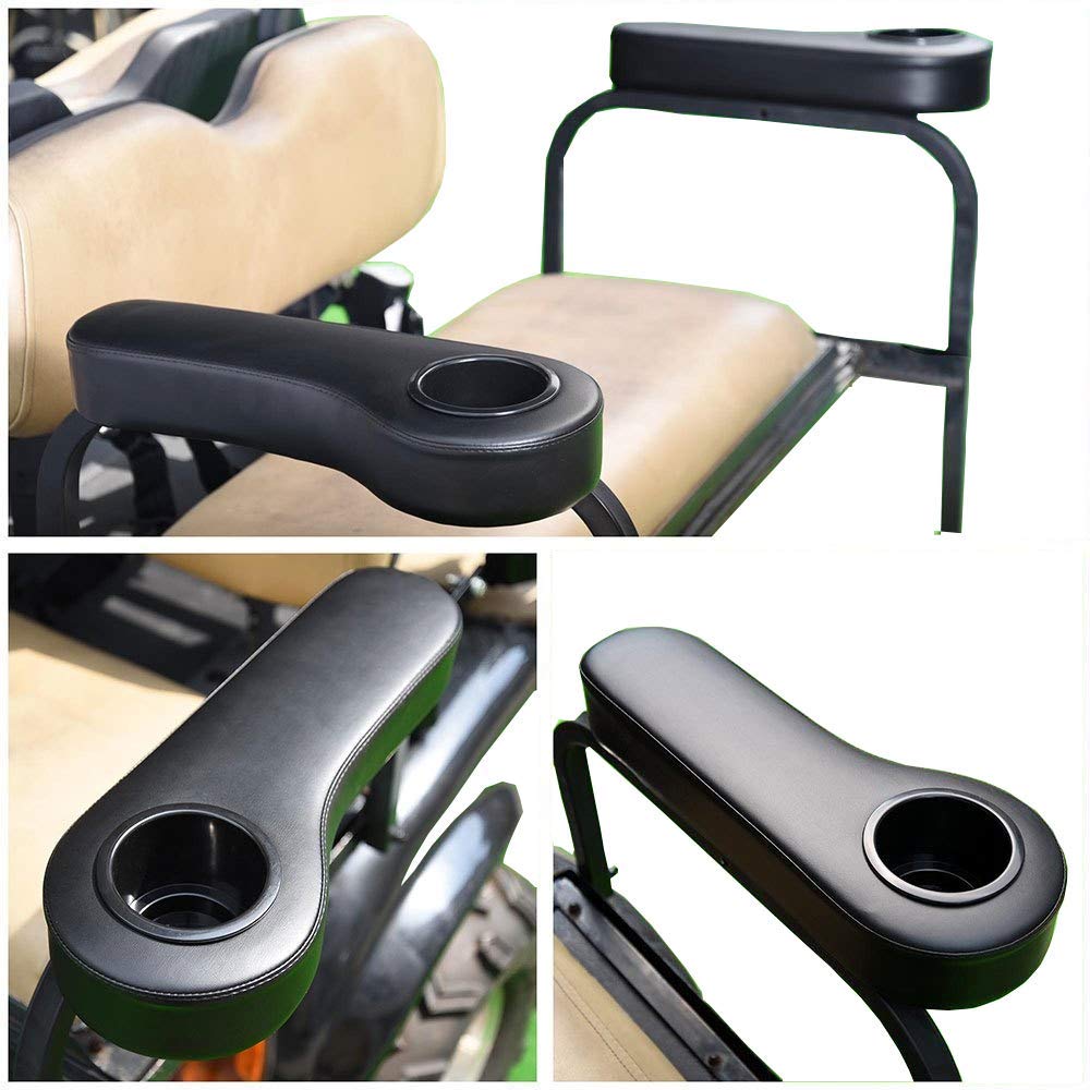 Golf Cart Rear Seat Arm Rests No Drilling Required, Universal Arm