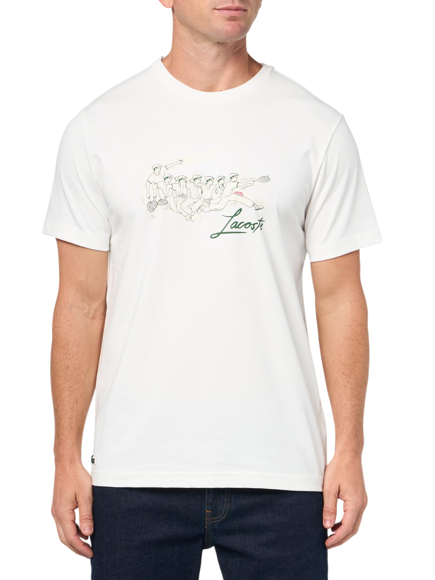 Lacoste Men's Sport René Print Tennis Heritage T-Shirt