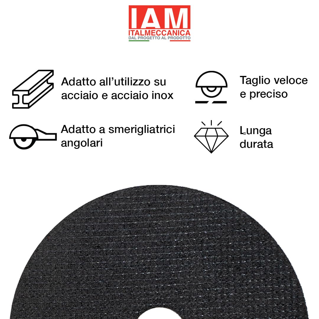 Mole da taglio | 125 X 1,2 X 22 | 100 Pezzi | Dischi taglio metallo | Dischi Lamellari Professionali Fibra di Metallo e Acciaio
