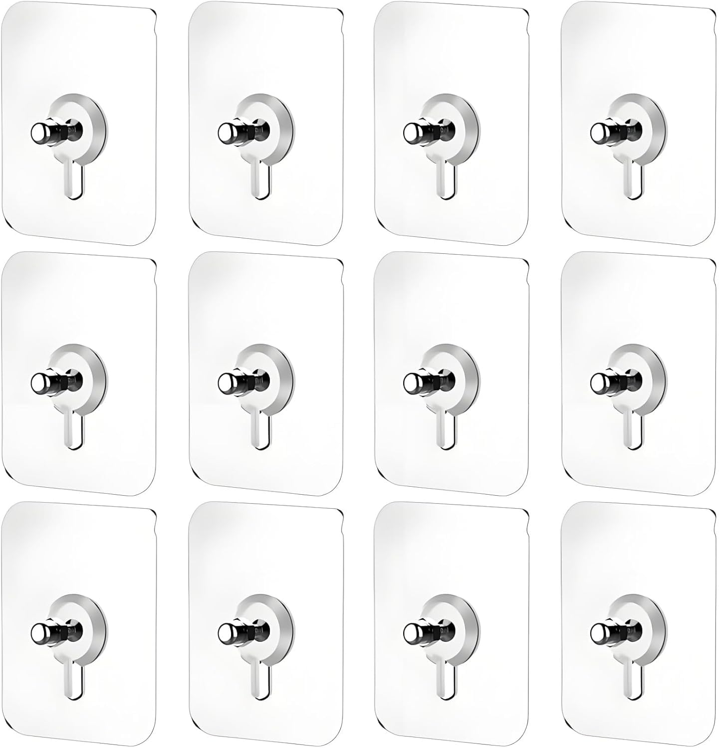 DreamyRetreat 10 Pcs No Drill Wall Hooks | Heavy Duty Adhesive Hangers for Kitchen, Bathroom and Home | Damage-Free Picture Hanging Hardware with Removable Non-Marking Tape