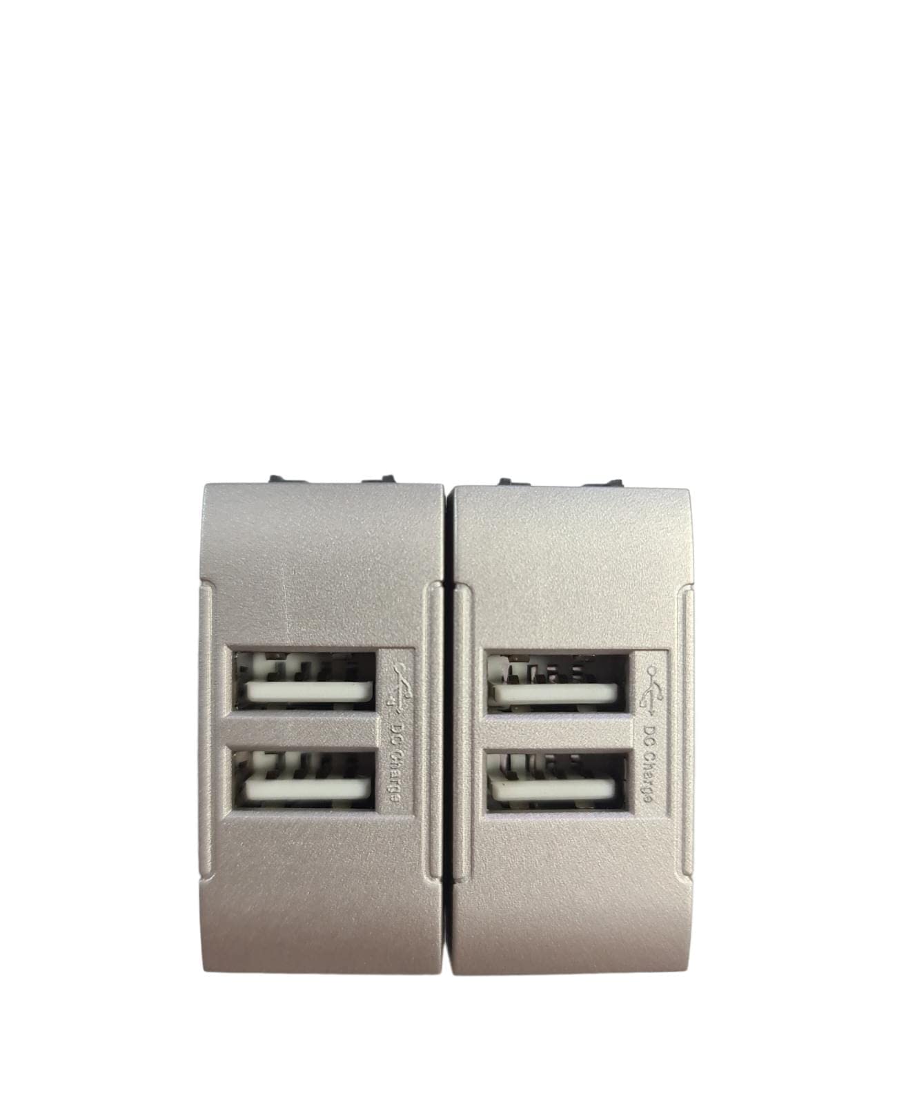Modulo Presa Doppia USB Da Muro Per Placca Cassetta 503 Compatibile Con Living Light International Air 5v 2 Usb Nero 55800784
