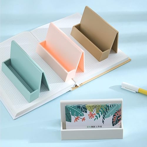 Miniatura 6 de Soporte para tarjetas de visita, organizador vertical de tarjetas, organizador de escritorio, suministros de oficina para mesa, espacio de trabajo