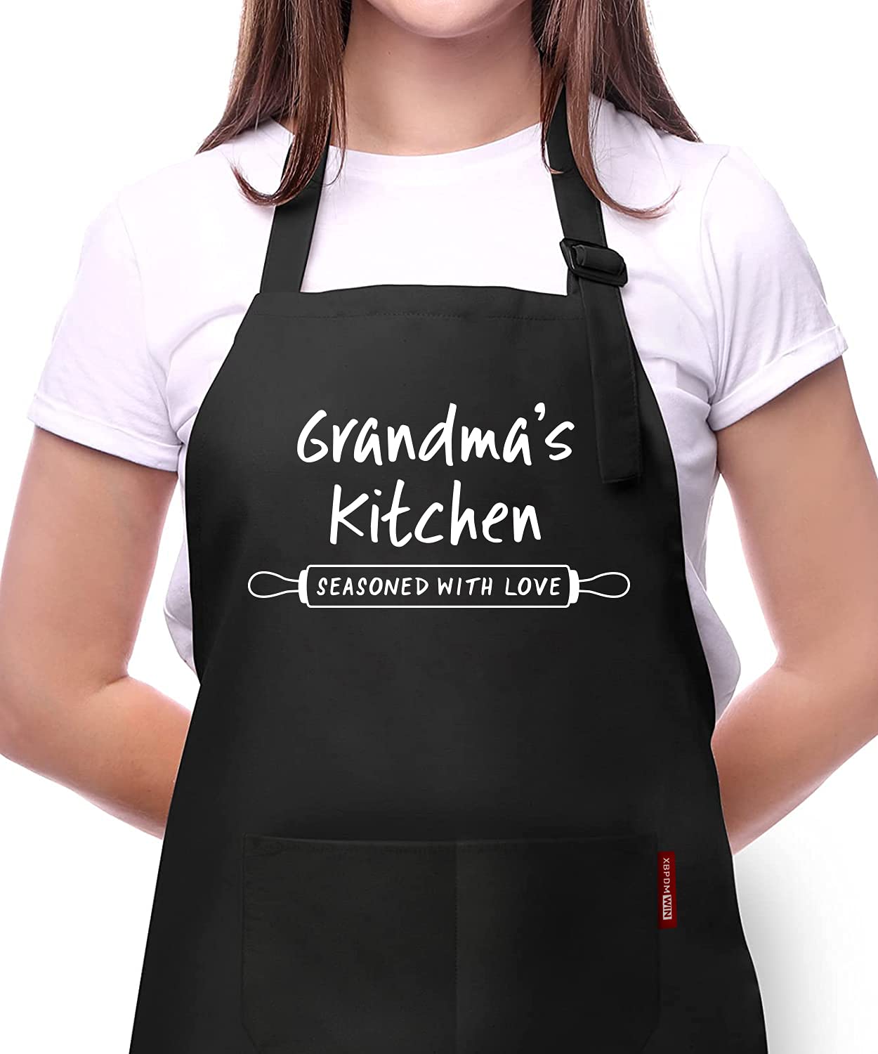 Grandma's Kitchen Seasoned With Love Apron for Kitchen Two Pocket Apron