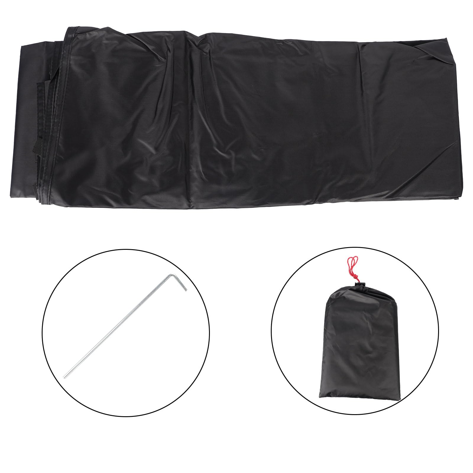 Bâche de sol imperméable pour camping, Tapis de tente multifonction pour camping et baignoire, bâche de sol imperméable 200x180cm