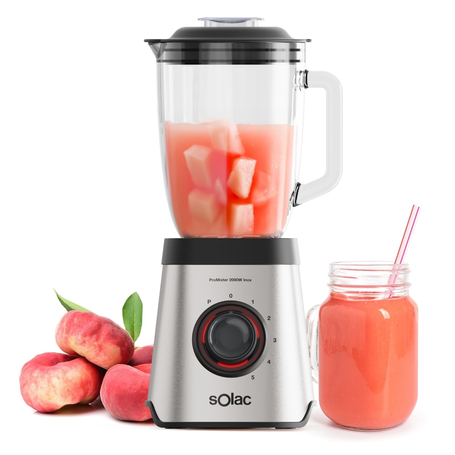 Solac BV5733 PRO Blender stołowy, przezroczysty, 2000 W, 1,75 l