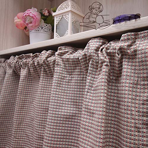 Cortina de café estilo retro ideal para decorar cocinas y proteger del polvo 5