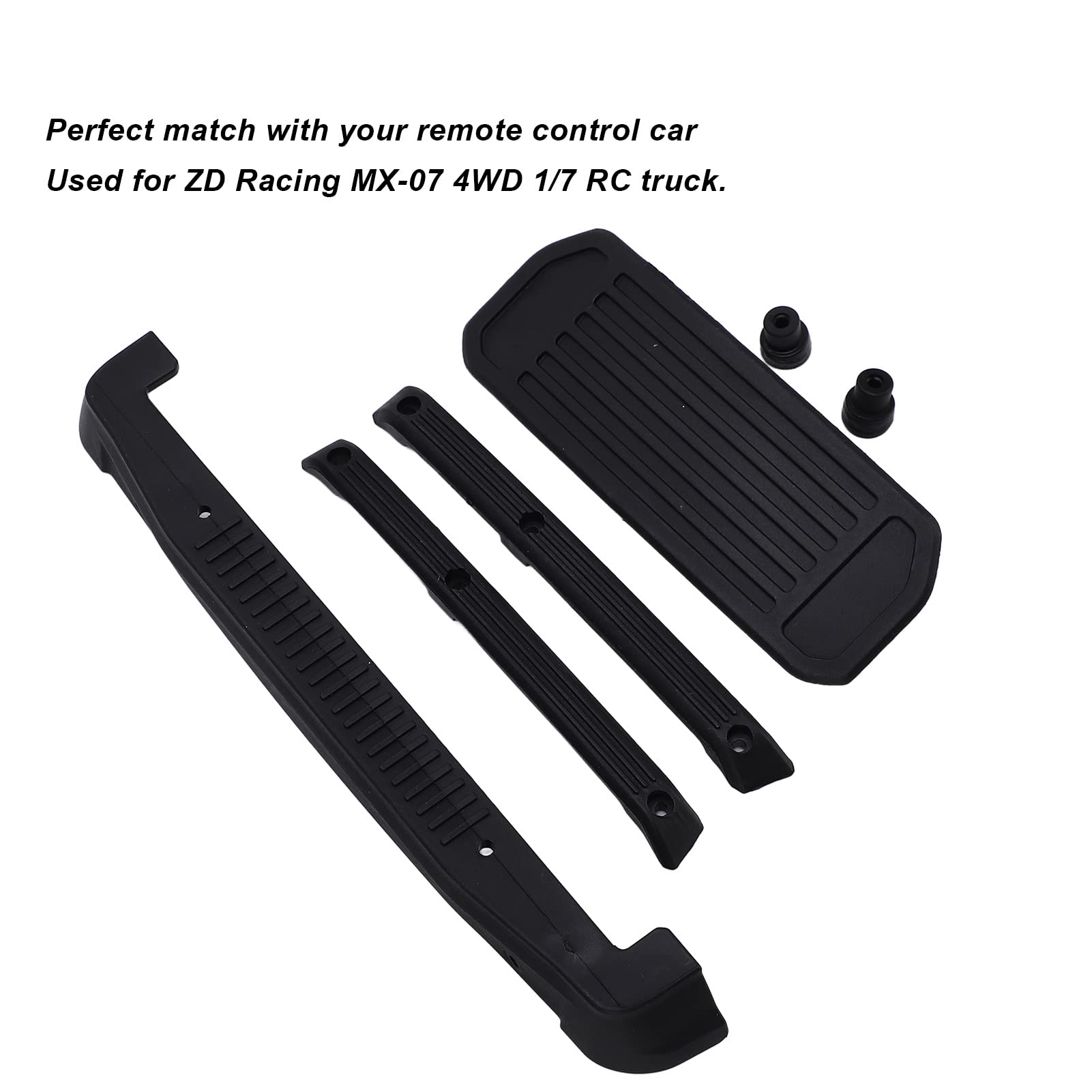 Keenso RC-Karosserieschutz-Set, 6 Teile, Für ZD Racing MX07 1/7 – Schwarz