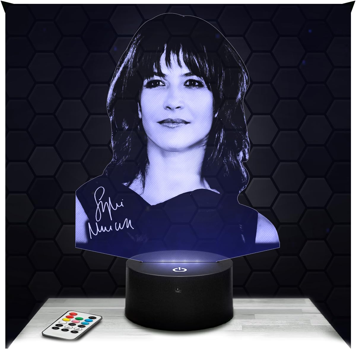 Lampephoto.fr - Sophie Marceau Actress 3D Lamp Decoration, Gift Idea for Men and Women, Sophie Marceau Object, Adult Night Light, Bedroom Decoration, Original Christmas, Gift Idea for Men and Women