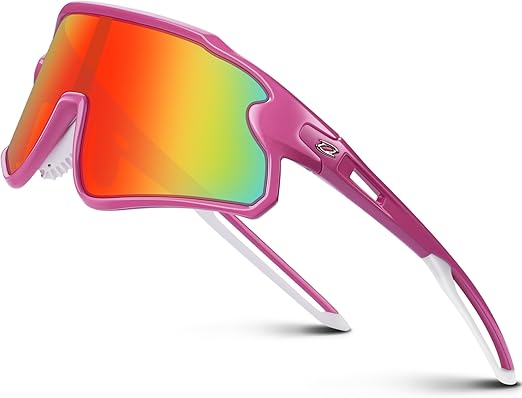 RIVBOS Youth Baseball Sunglasses for Kids(Boys&Girls) Polarized UV Protection Cycling Glasses RYS007