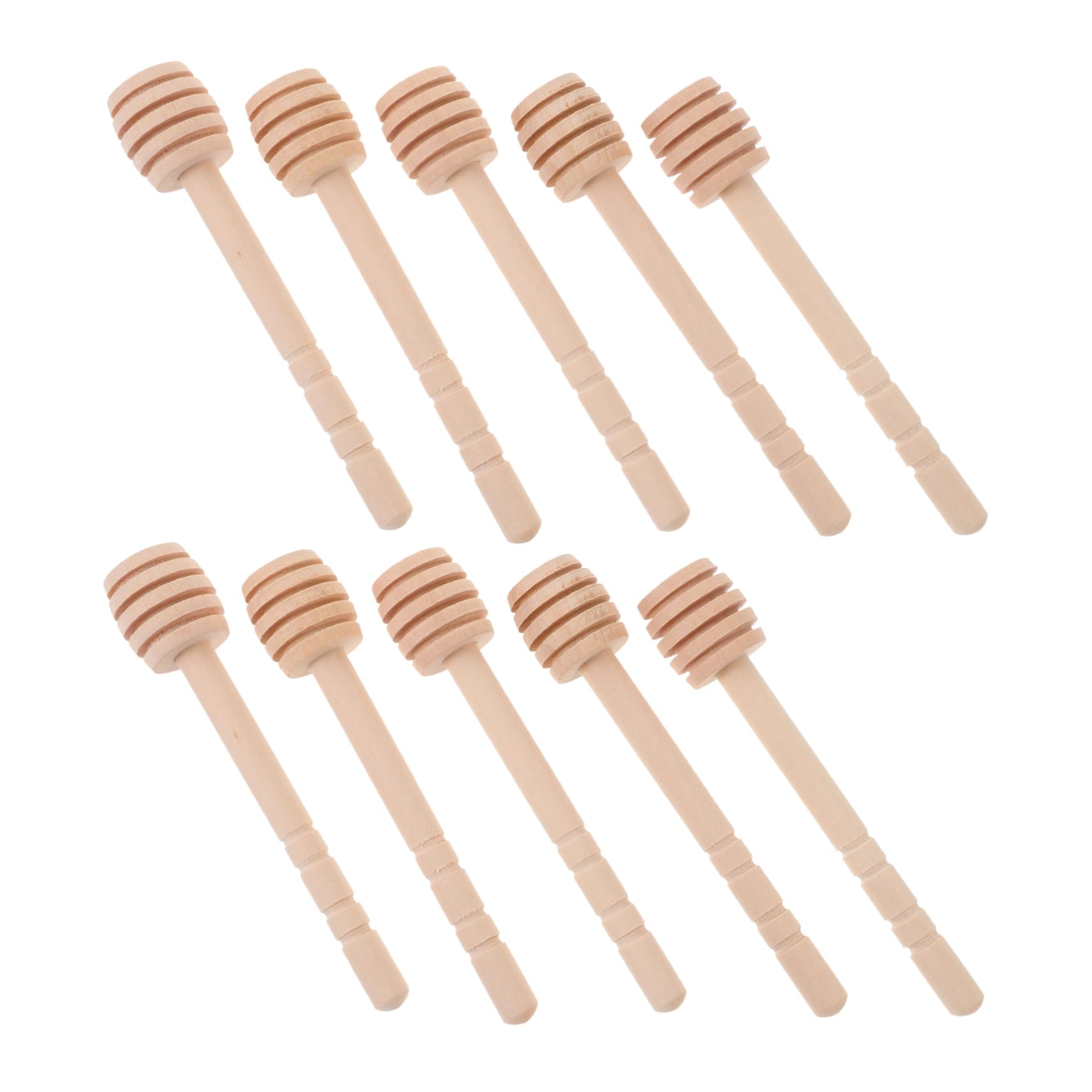 JECOMPRIS Pcs Honey Pot Dipper Sticks Wooden Honey Stirrers for Jar Wedding Party Daily Use