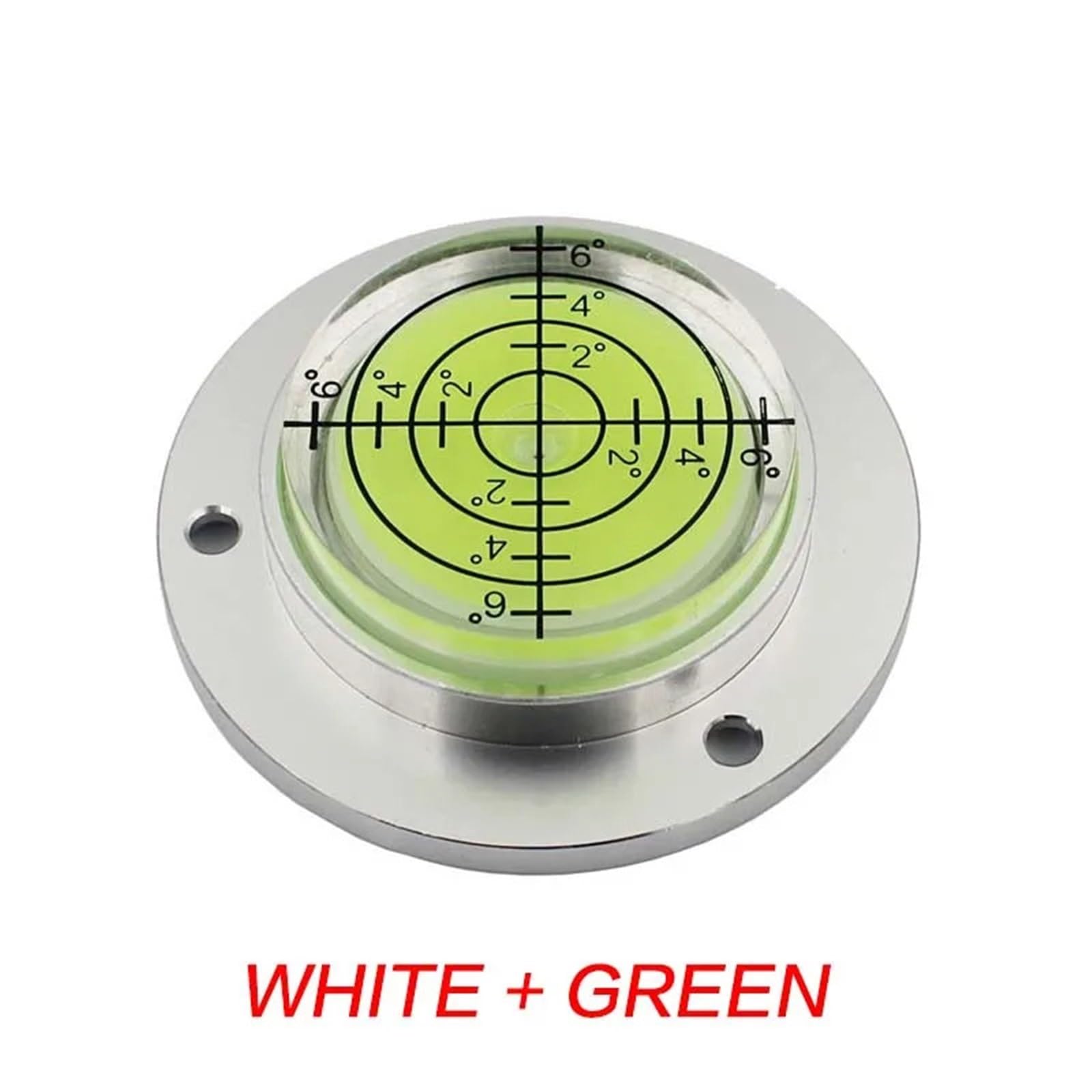 1 niveau à bulle magnétique miniature rond et puissant, 50 x 13 mm | 1pc strong magnetic mini round level Bubble Spirit Level 50*13mm(White Green magnetic)
