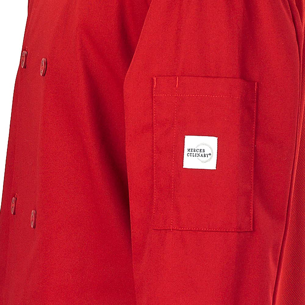 Mercer Culinary Herren Millennia Air Uni Kochjacke, Netzrücken Millennia Air Uni Kochjacke, Netzrücken (1er Pack)