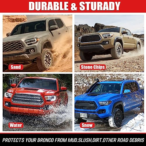 Image of Mud Flaps Compatible with Toyota Tacoma 2023-2016 (with Fender Flares) Mud Guards Splash Guards Tire Protector Mudguard [Doesn't Fit SR]
