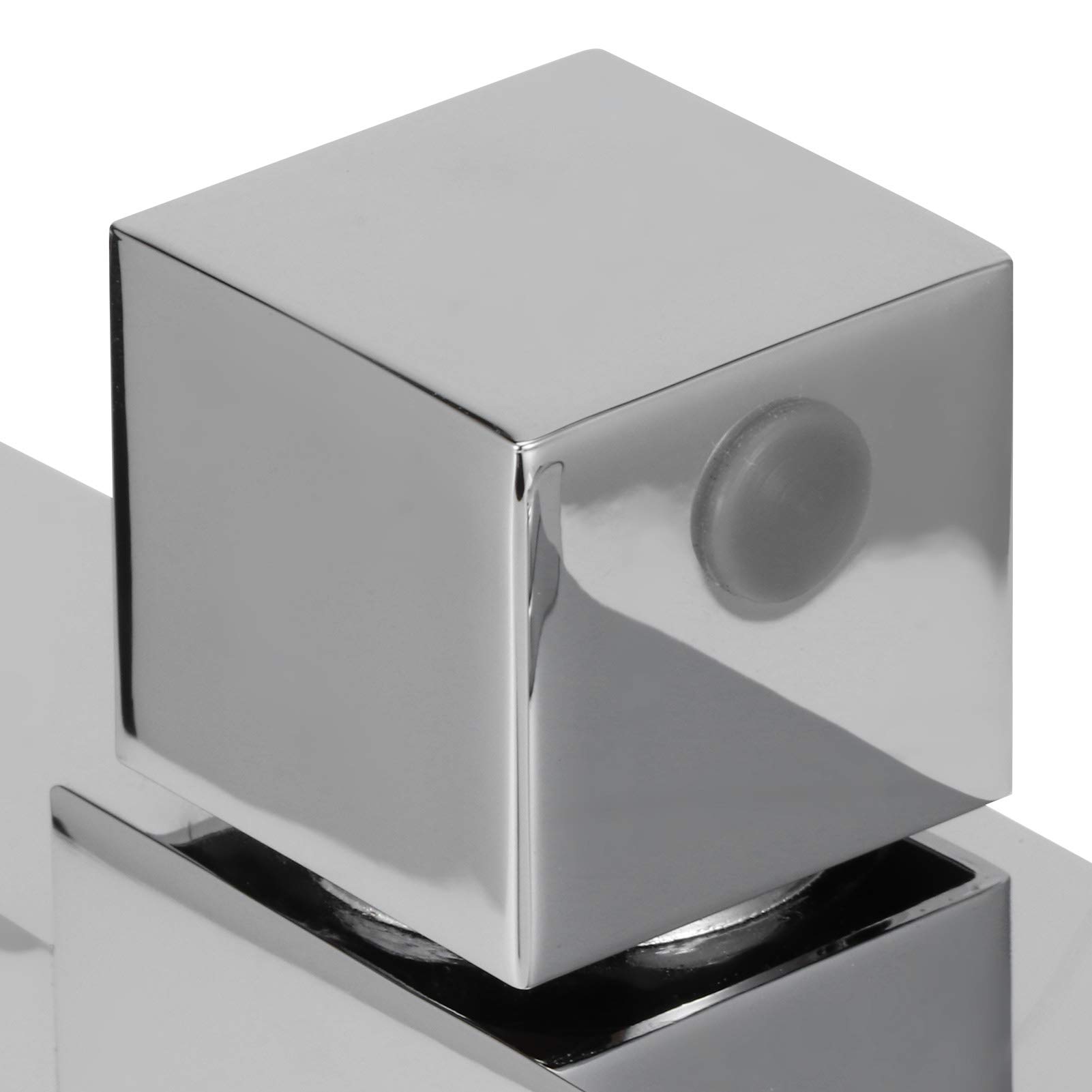 Robinet de Lavabo, Robinet Mural G1/2 Simple ¨¦vier ¨¤ Cascade Froide Lavabo Robinet D'eau Accessoire de Salle de Bain(Chrome)