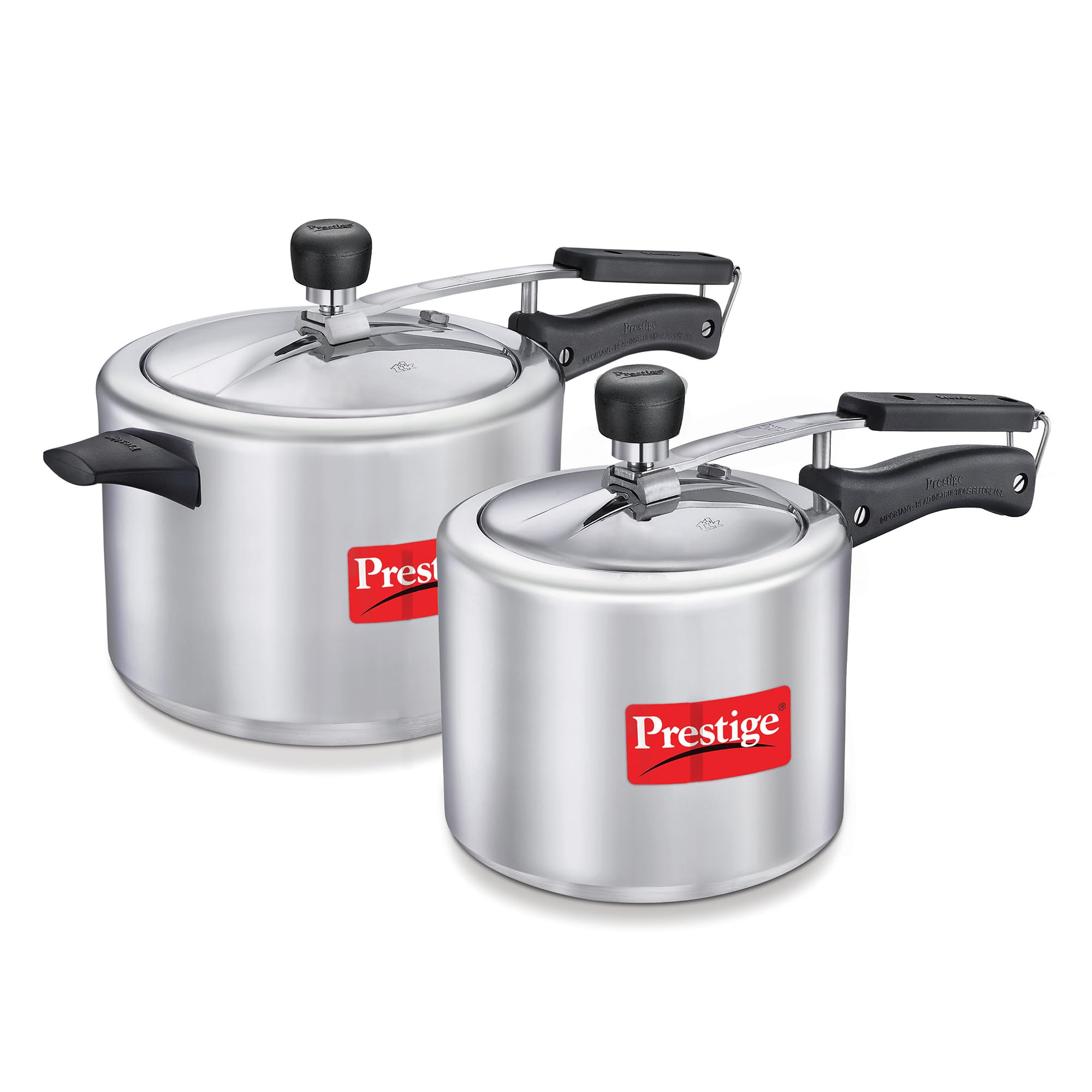 Prestige 3L+5 Litres Hammered, Polished Nakshatra Plus Inner Lid Aluminium Combo Pressure Cooker With 2 Lids | Gas & Induction Compatible| Silver (B0C8V9DXC5) Amazon Price History, Amazon Price Tracker