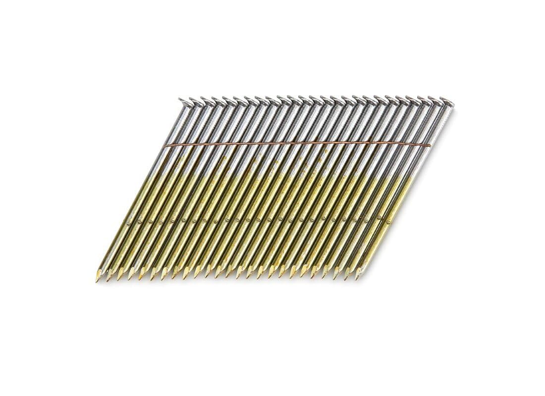 Pro-Fit 0629270 3 In. x 0.131 In. 28 Degree Wire Strip Smooth Shank Round Head Brite Framing Stick Nails (2000 Ct.)