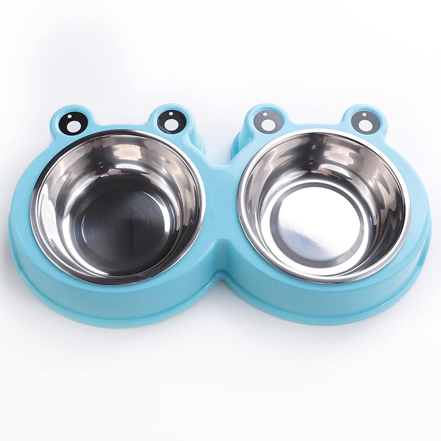 Heart Home Dog Food Bowl|Stainless Steel,PVC Material Dog Bowls|Non Slip,Durable,Sturdy,Non Toxic|Perfect Dog Accessories for Indoor & Outdoor Use|A1009B|Blue (B0CQXGVBFX) Amazon Price History, Amazon Price Tracker
