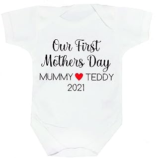 Kids Essentials Baby,Clothing,Baby Boys 0-24m,Underwear,Vests Personalised Our First Mothers Day Baby Girl Boy Vest Bodysuit